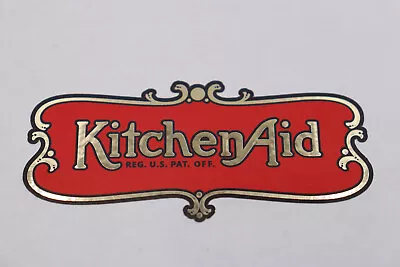 Vintage KitchenAid Decal On GOLD Film. Antique Hobart Decal • $24.95