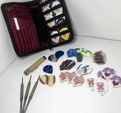 Vintage Unicorn Darts Set With Lots Of Extras And Case RARE COLLECTIBLE • $22.49