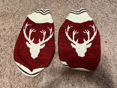 $15 • Buy Small Dog Christmas Sweater Clothes. Lot Of  2