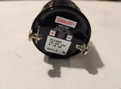 $14 • Buy 🔥MALLORY SONALERT SC648A PIEZO ALARM 10-48V DC  4-16mA. FREE SHIPPING🇺🇸