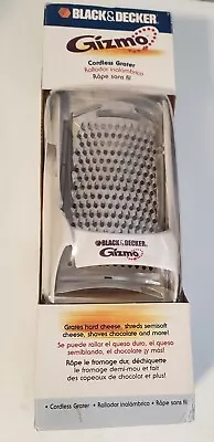 Black & Decker Gizmo Cordless Electric Cheese Grater With 3 Blades GG200 NEW • $28.72