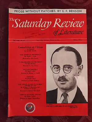 Saturday Review August 3 1940 HAROLD J LASKI E F BENSON ELMER DAVIS • $17.60