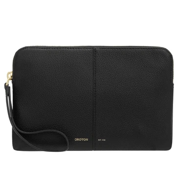 $109 • Buy Oroton Lily Medium Leather Zip Pouch-bnwt-rrp $119.00-free Postage-genuine