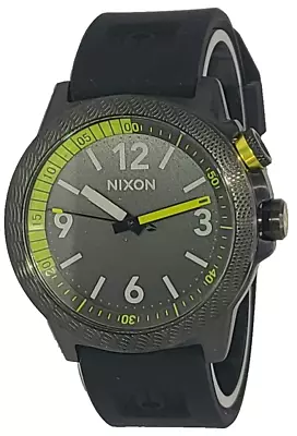 Nixon A925632 Cardiff Sport Gunmetal Silicone Band Watch • $89.95