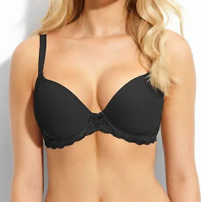 Wacoal 853117 Underwire Lined La Femme T-Shirt Bra Size 38B Black • $24.99