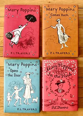 Complete Set 4 MARY POPPINS Books P.L. Travers Harcourt Reprints HBDJ EXC L1 • $75