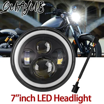 7''inch LED Headlight High Lo For Yamaha V-Star XVS 650 950 1100 Classic Stryker • $45.66