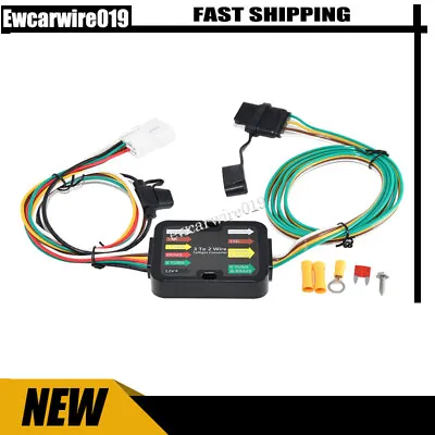 4 Way Flat 3 To 2 Trailer Light Wiring Harness For Subaru Outback 2010-2022 • $26.90