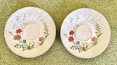 Lot Of 2 Mikasa Margaux Fine Ivory Coffee Saucer Plates 6 1/2  • $14