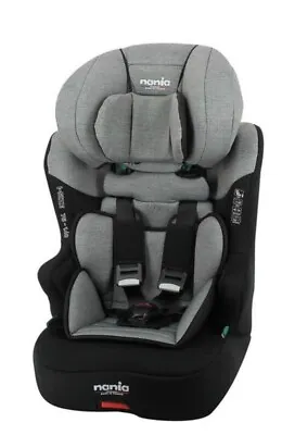 Nania Race I Isofix Car Seat Group 1/2/3 (76-140cm ) In Denim Grey BRAND NEW • £74.99