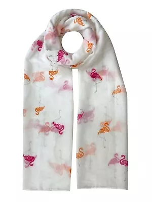 £3.99 • Buy Flamingo Print Scarf Women Light Weight  Lady Large Size Hijab Shawl Snood