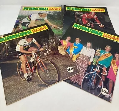 International Cycle Sport Magazine Publications Vtg X4 1970s 1972 1973 GA • £29.99