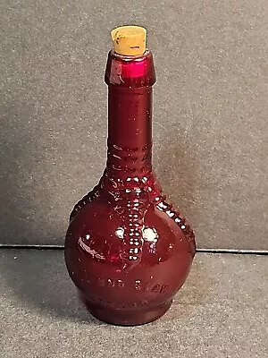 Vintage Miniature Wheaton Ball And Claw Bitters Red Glass Bottle With Cork • $19.99