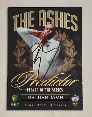 Nathan Lyon Signed Tap N Play Cricket Ashes Predictor /100 Trade Card • $68.90