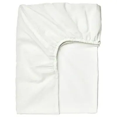 Ikea Brand TAGGVALLMO Single Fitted Sheet 90x190cm [White] • £9.90