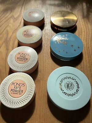 £65 • Buy VINTAGE 1950s MAX FACTOR HOLLYWOOD COMPACT CREME PUFF UNSOLD PONDS FACE POWDER