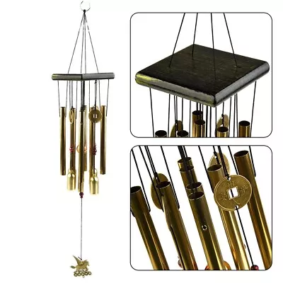 Amazing Wind Chimes Tubes Bells Metal Yard Garden Hanging Ornament Parts Gift • $29.46