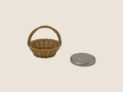 £5.25 • Buy Dolls House Bespoke 1:12 Scale Wicker Style Egg Basket By BUSHBABY