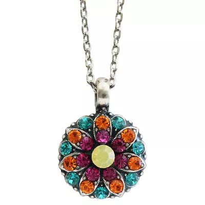 Mariana COLORFUL Masai Mosaic Guardian Angel Crystal Reversible Pendant Necklace • $74