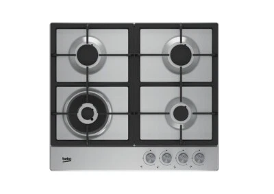 £114.54 • Buy Beko HQAW 64225 SX 4 Burner Silver Stainless Steel Hob, (W)580mm 0892