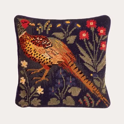 EHRMAN Pheasant HUNTING RUG MEDIEVAL Retired TAPESTRY NEEDLEPOINT KIT RARE • $183.17