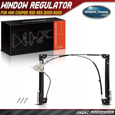 Power Window Regulator For Mini R52 R53 Cooper 05-08 Front Right Without Motor • $36.99