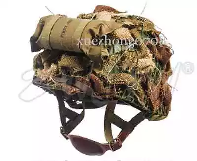 Ww2 Us Army Alrborne M1 Helmet With Airborne Troops First Aid Kit And Net  • $99.76