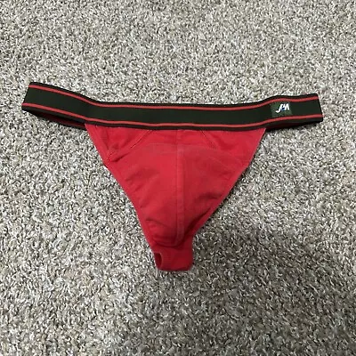 Men’s Vintage Underwear JM Red Thong  (MEDIUM) • $25