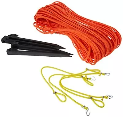 Park & Sun Sports Outdoor Volleyball Boundary Poly Cord Rope With Ground Stakes: • $35.66