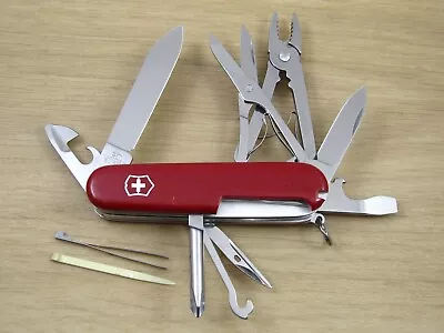 Victorinox Deluxe Tinker Swiss Army Knife 91mm Red  Allied Signal  -Very Good • $4.25