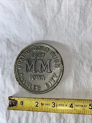 Minneapolis Moline Cast Iron Medallion • $10