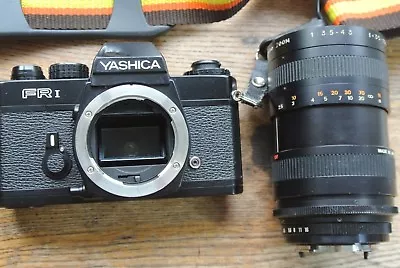 Yashica FR1 35mm Camera + Super Paragon MACRO 35 100mm Zoom Lens • £17.99