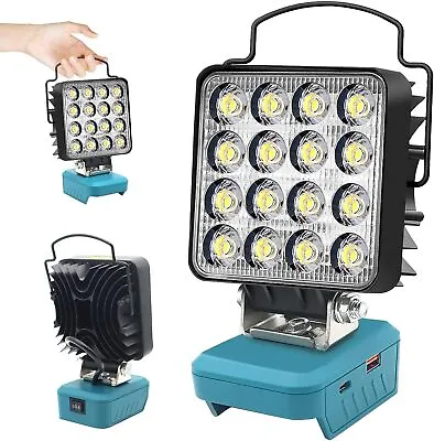 34W 5000LM LED Work Light Flashlight Spotlight For Makita 18v Battery USB Type-C • $24.99