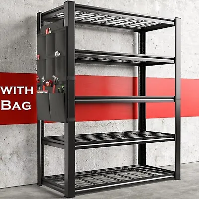 Garage Storage Shelving Unit Shelf Heavy Duty Wire Metal Rack Organizer Storage • $145.99