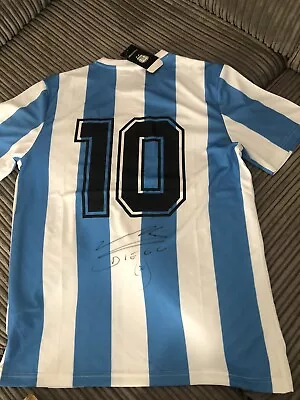 Maradona Signed Shirt With COA  • $821.11