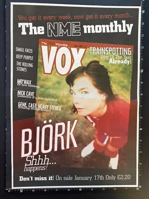 £11.99 • Buy BJORK - VOX MAGAZINE ADVERT 1996 15X11  Poster Sized Press Advert L203