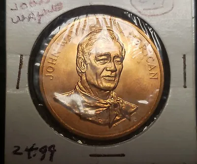 JOHN WAYNE American Actor United States Mint 1979 Bronze Medal • $10