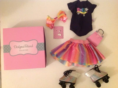 £23.95 • Buy Design A Friend Roller Skates Outfit For Chad Valley Designafriend 18  Doll New