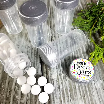 12 Tiny Tubes Vial Herbs Minerals Powder Container Silver Screw On Cap #2810 New • $12.95