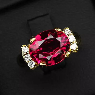 Gorgeous Pink Padparadscha Sapphire 4.50Ct 925 Sterling Silver Handmade Rings • $19.99