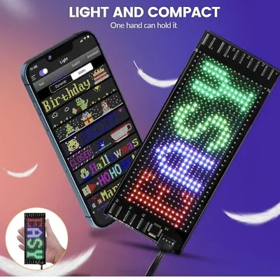 Programmable LED Car Sign Delivery And Taxi Sign Roof Top USB Connector Colorful • $24.43