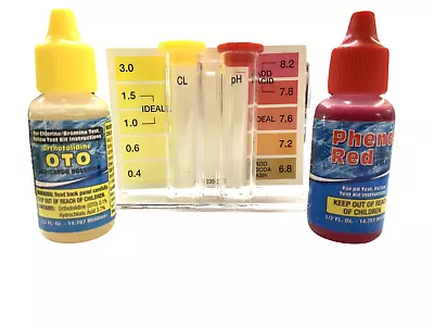 Poolmaster Swimming Pool Spa & Hot Tub 3-Way Chlorine Bromine & PH Test Kit • $5.49