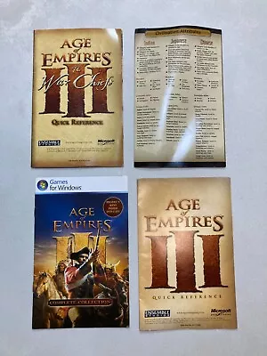 Age Of Empires III 3 User Quickstart Reference Guide Set • $5