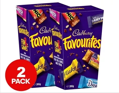 2 X Cadbury Favourites 265g Dairy Milk Crunchie Picnic Moro Chocolate Snack New • $17