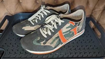 Mens Guess Green Camouflage Trainers Uk 10.5 EU45 • £7.50