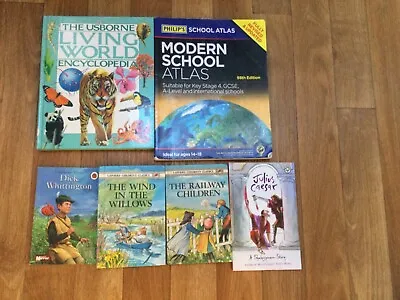 Book Bundle Child/ Young Adults. Ladybird Classics Stories Living World Encyclop • £8