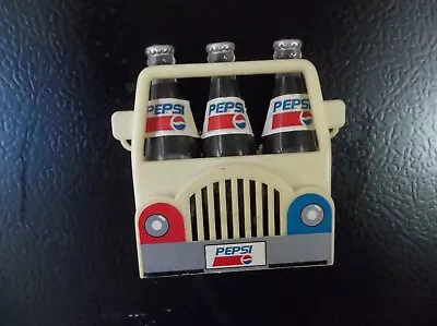 Pepsi Carrier Truck Magnet With Removable Soda Bottles Vintage 1995 4-Piece Set • $8.85