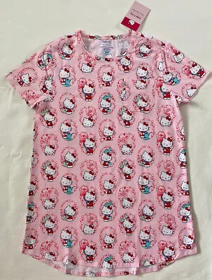 NEW Hello Kitty Vera Bradley Short Sleeve Pink Sleepwear Nightgown Dress M L 2XL • $24.95