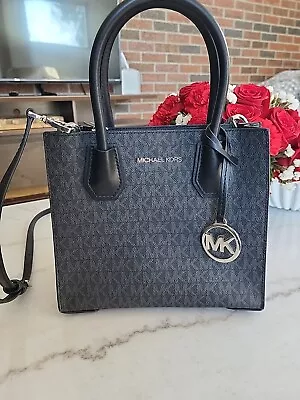 Michael Kors Mercer Medium Signature Satchel Black NWT • $65