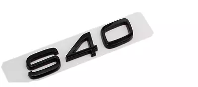 For VOLVO S40 Glossy Black Rear Boot Trunk Emblem Sticker Letter Badge • $19.95